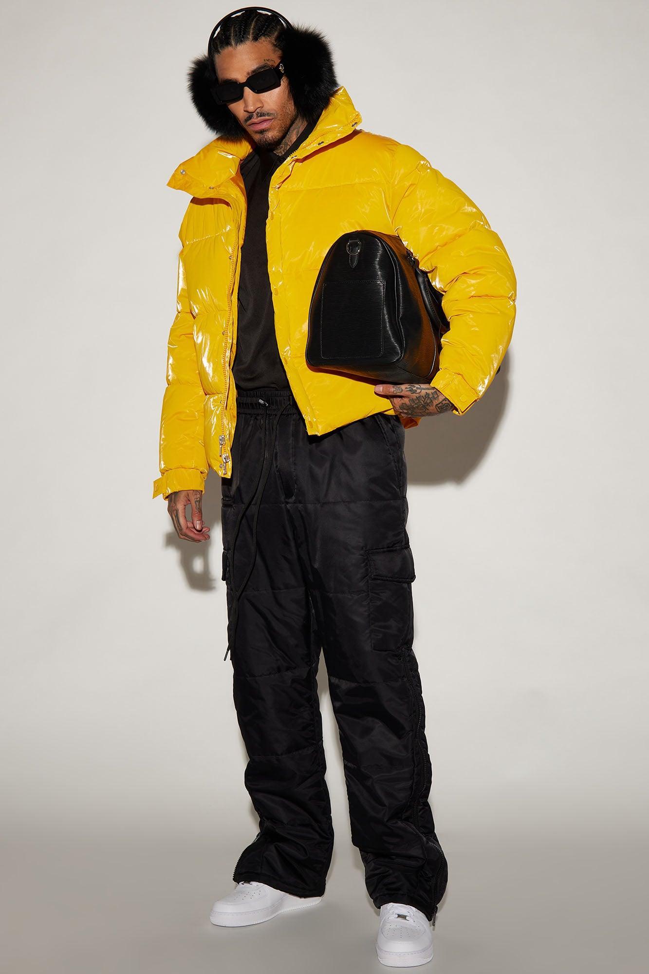 Garvey Puffer Jacket - Yellow Product Image