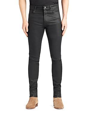 Monfrere Greyson Coated Skinny Fit Jeans in Coated Noir Product Image