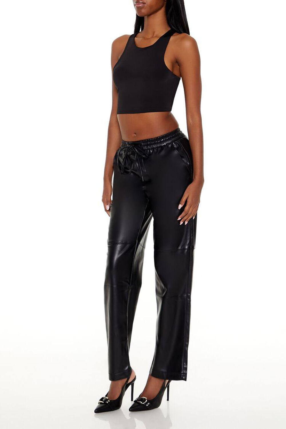 Faux Leather High-Rise Pants | Forever 21 Product Image