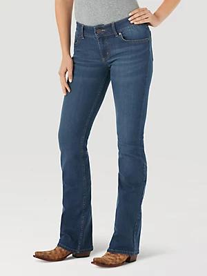 Women's Essential Mid-Rise Bootcut Jean | Women's JEANS | Wrangler® Product Image