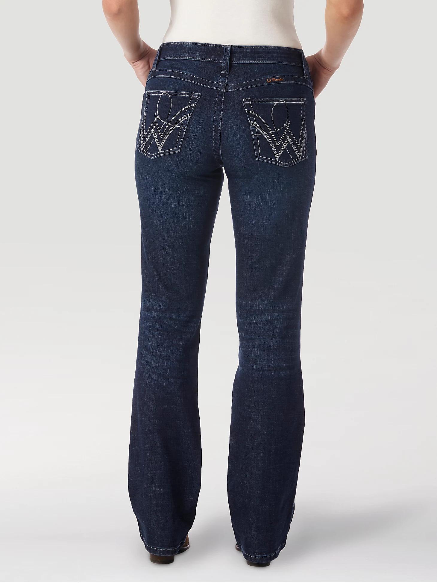 Women's Wrangler® Ultimate Riding Jean Q-Baby Mid-Rise Bootcut | Women's JEANS | Wrangler® Product Image