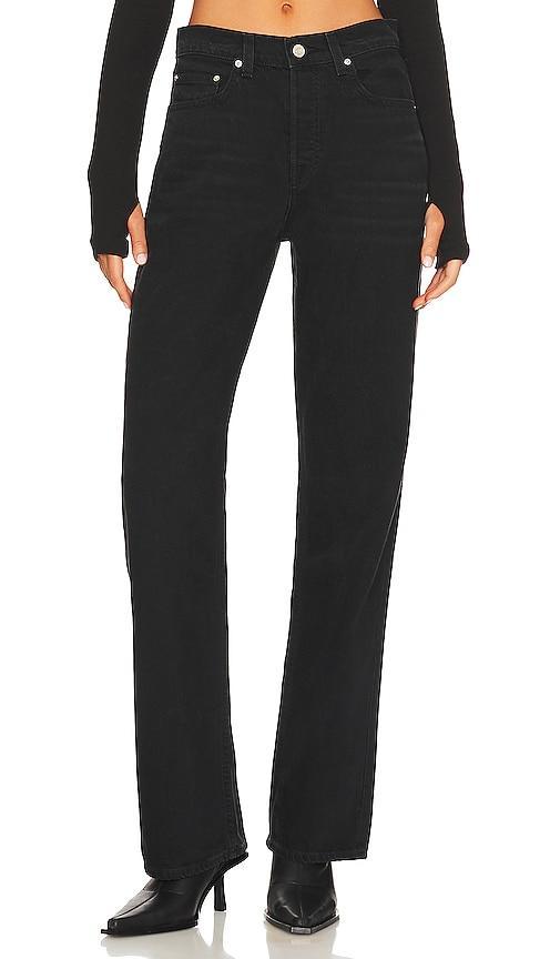 GRLFRND Bella Low Rise Boyfriend in Black Product Image