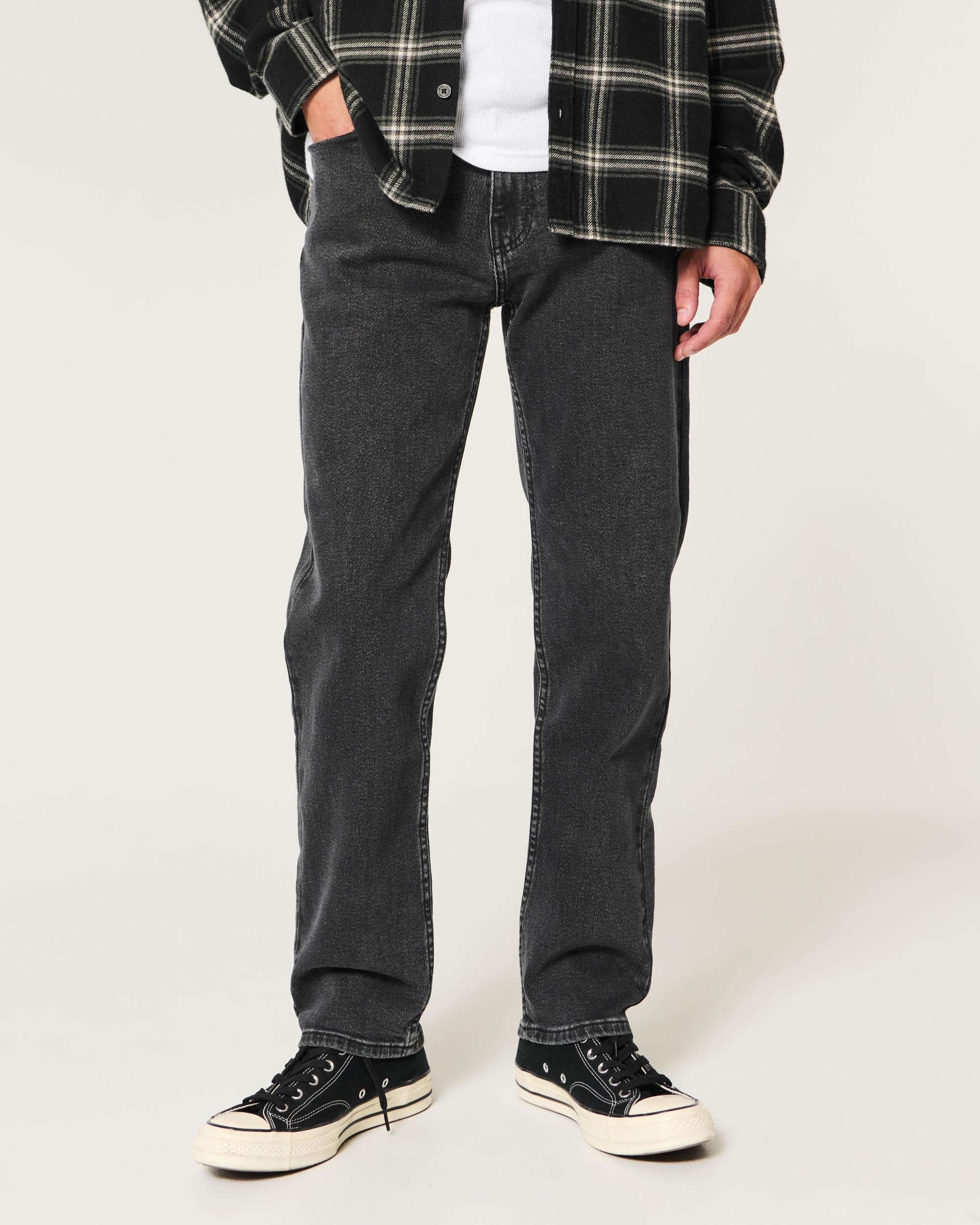 Washed Black Loose Jeans Product Image