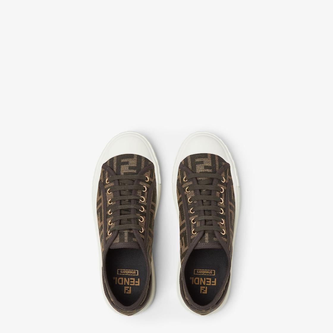 DominoBrown FF fabric low-tops Product Image