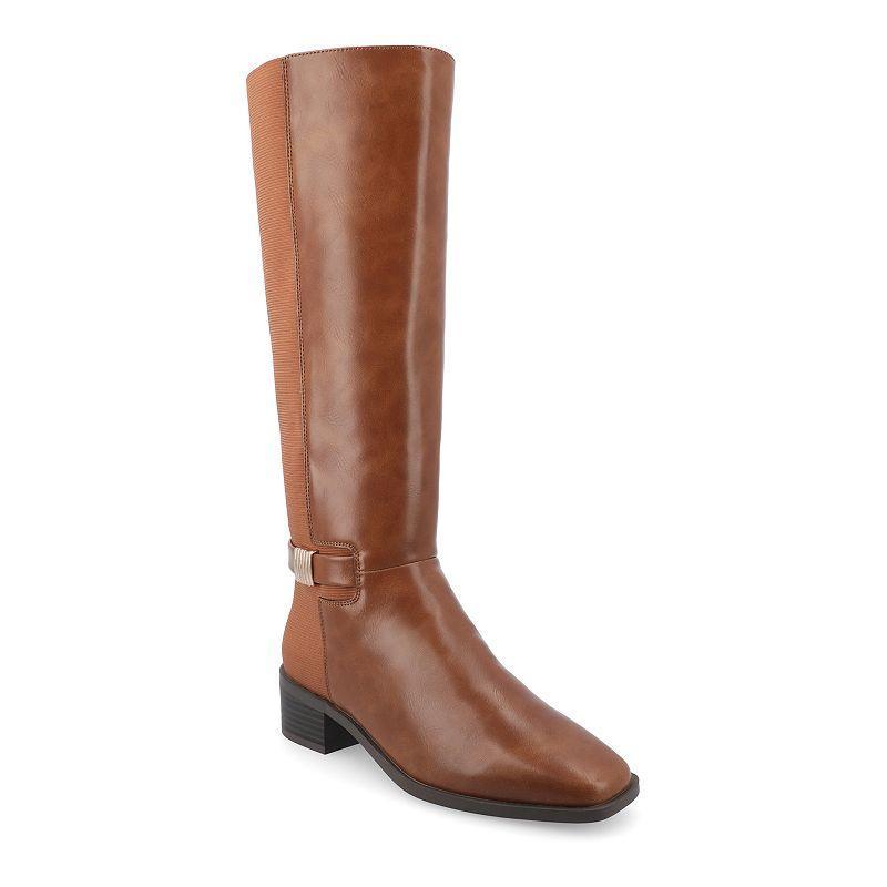 Journee Tru Comfort Foam Womens Londyn Calf Boots Red Product Image