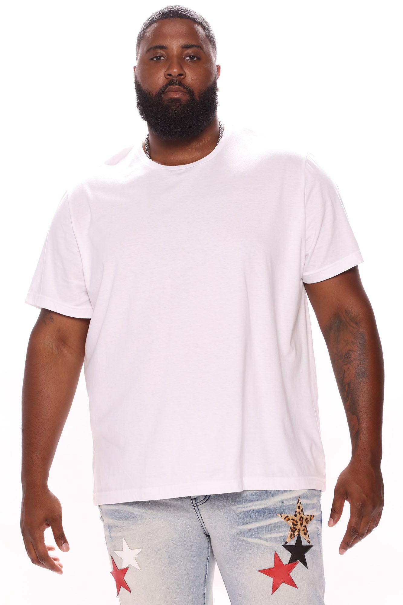 Essential Short Sleeve Crew Tee - White Product Image