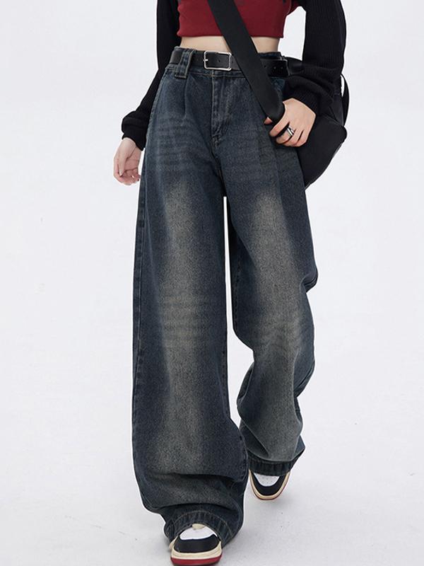 Vintage Wash High Rise Boyfriend Jeans Product Image