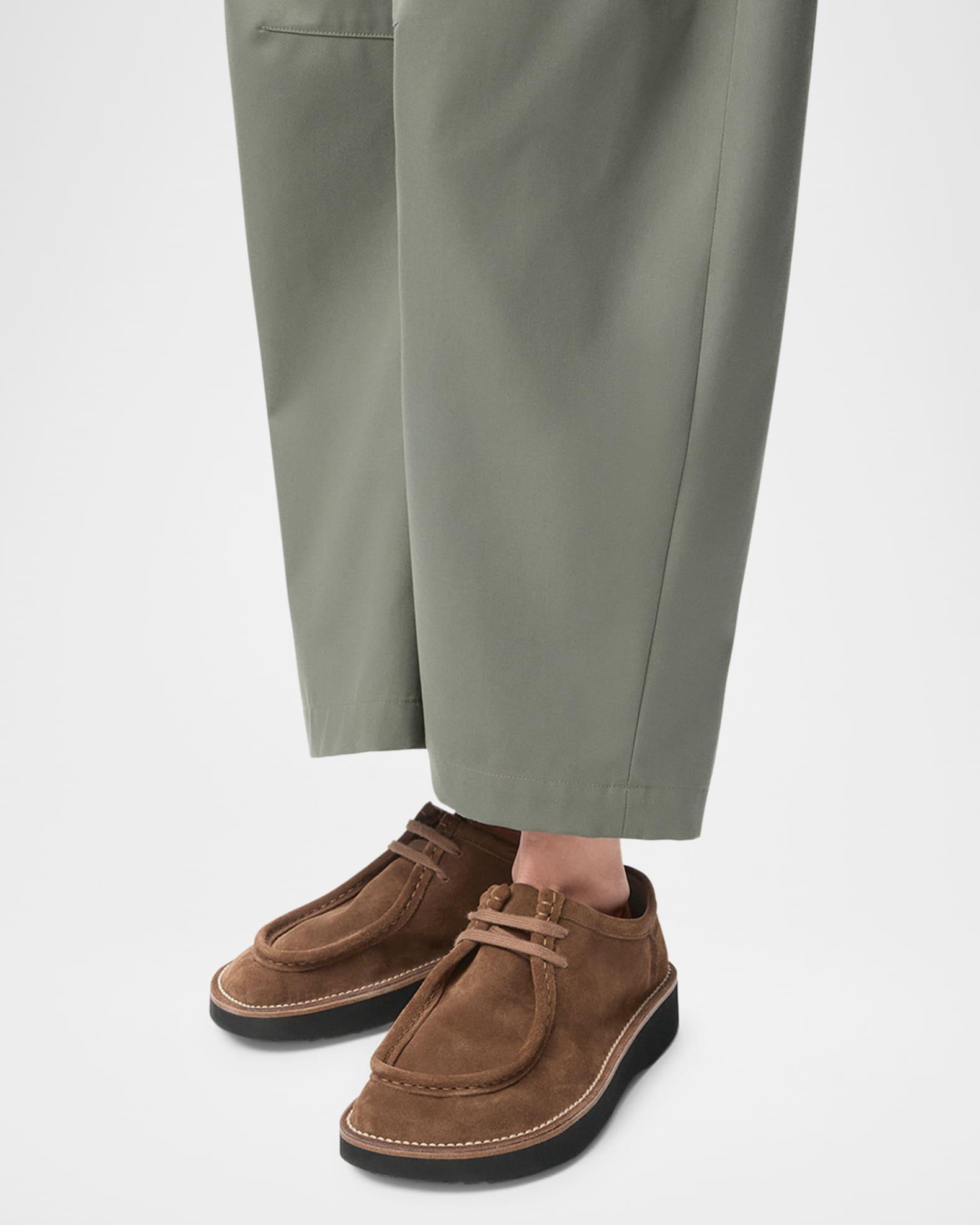 Faro Suede Lace-Up Derby Shoes Product Image