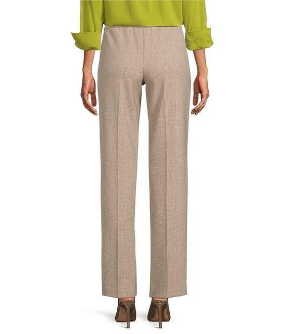 Investments the PARK AVE fit Zigzag Print Stretch Front Pocketed Tummy Control Straight Leg Pants Product Image