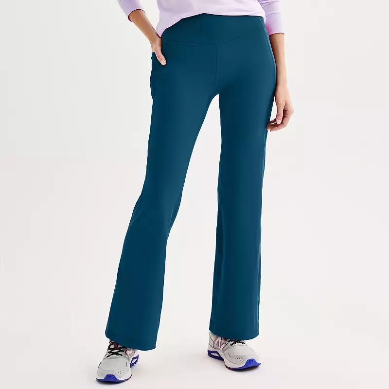 Women's Tek Gear® Ultrastretch Flare Leg Pants, Size: XL, Grey Product Image