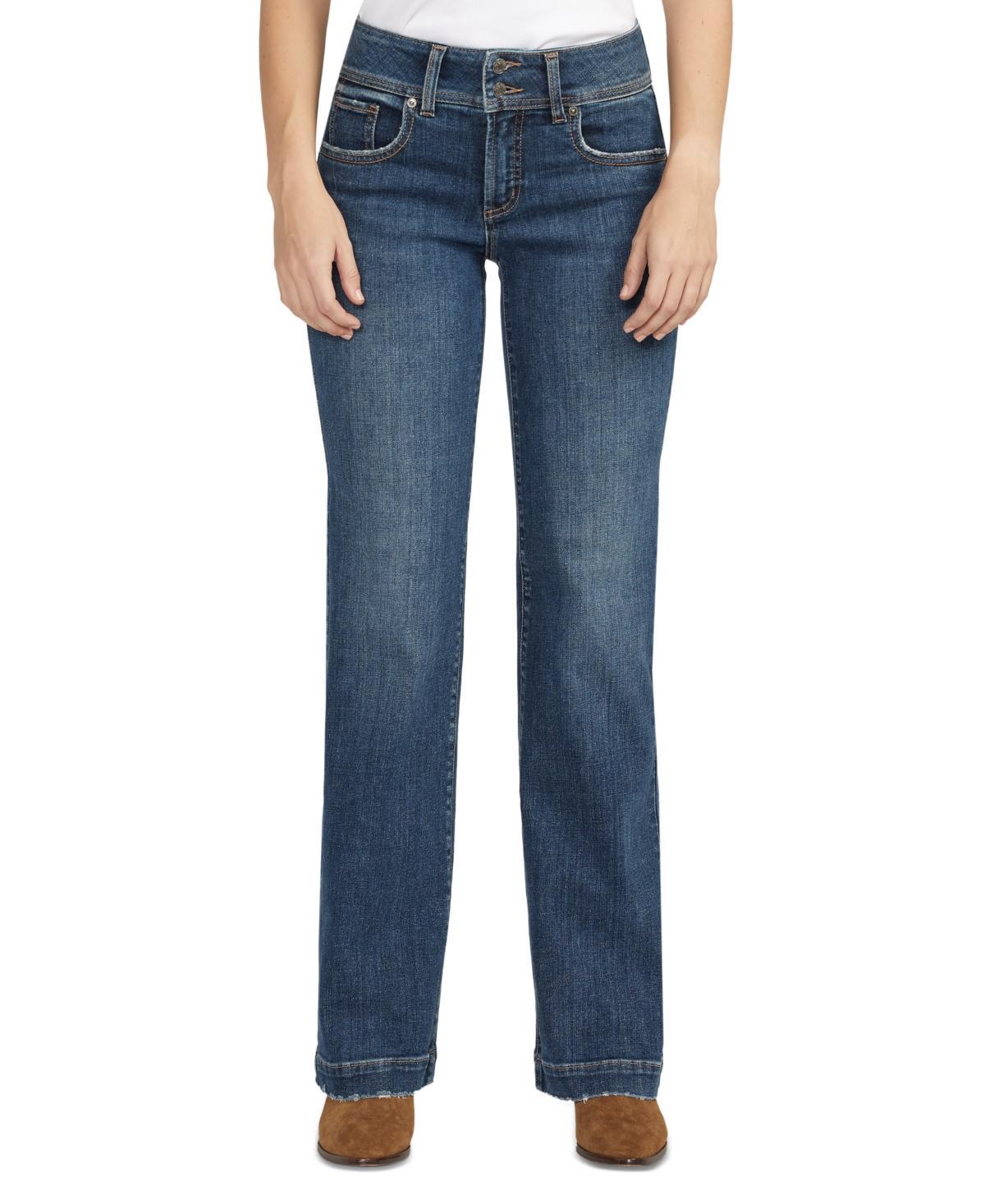 Silver Jeans Co. Suki Mid-Rise Trousers Leg Jeans L93910EAE337 (Indigo) Women's Jeans Product Image
