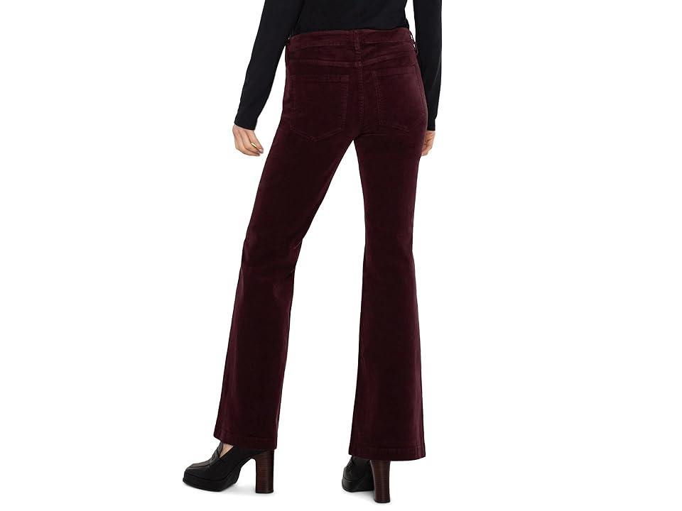 Liverpool Los Angeles Hannah Flare Mid Rise Stretch Corduroy in Blackberry (Blackberry) Women's Jeans Product Image