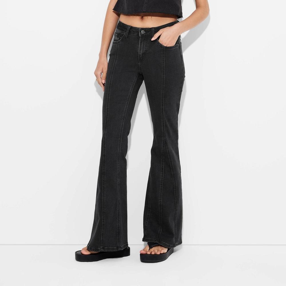 Womens Mid-Rise Flare Jeans - Wild Fable Wash 00 Product Image