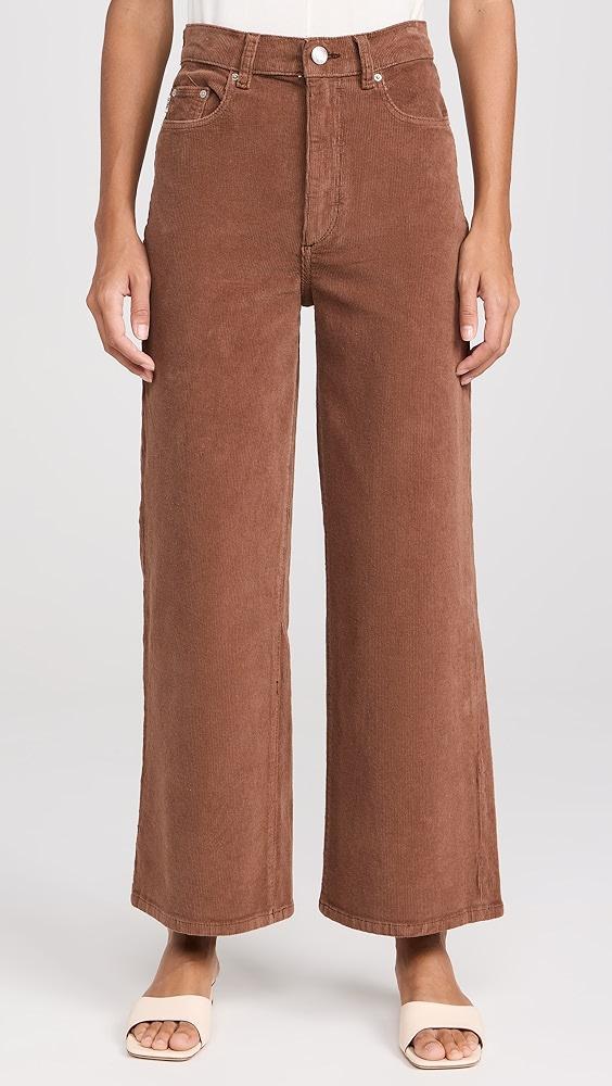 DL1961 Hepburn Wide Leg High Rise Corduroy Jeans | Shopbop Product Image