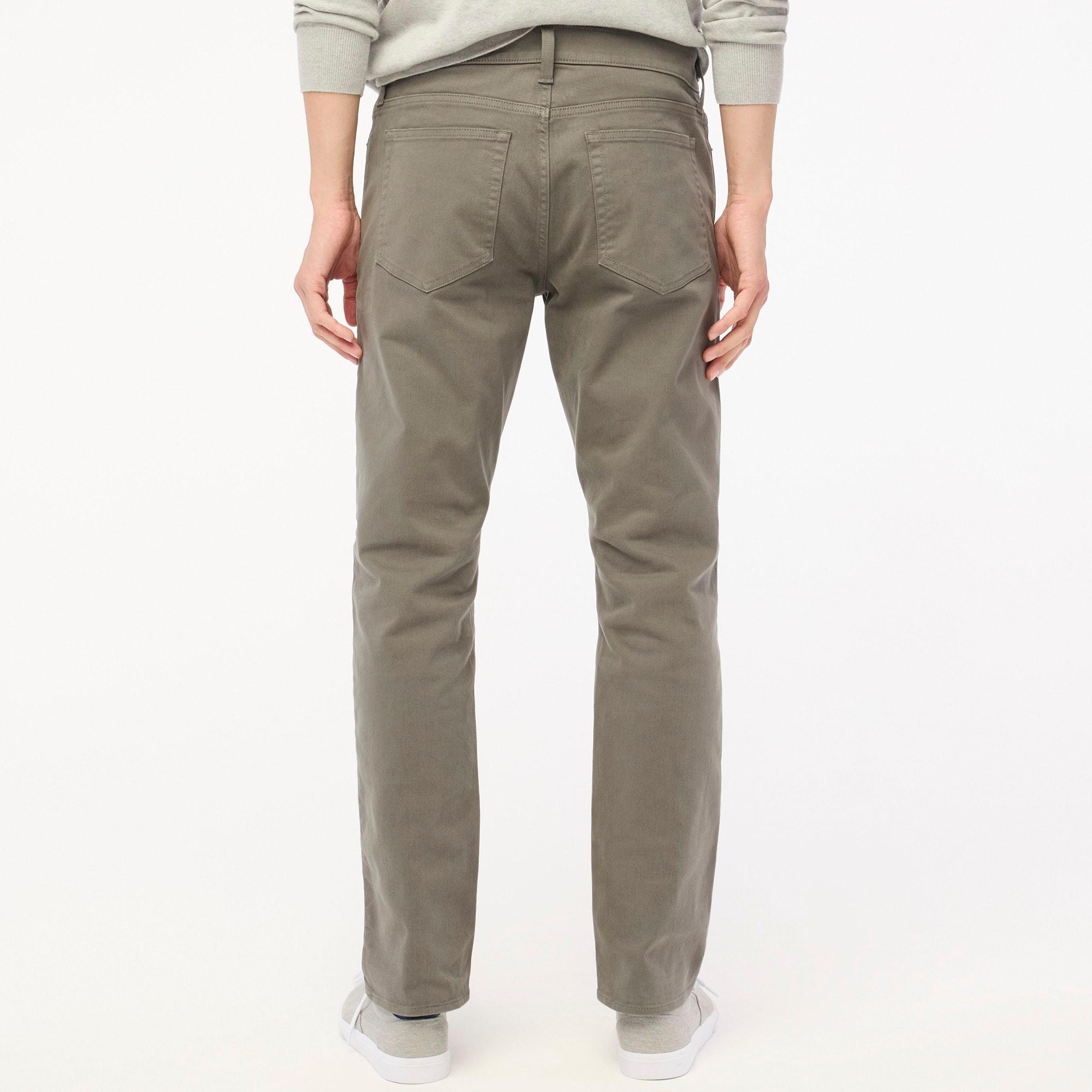 Straight-fit garment-dyed five-pocket pant Product Image