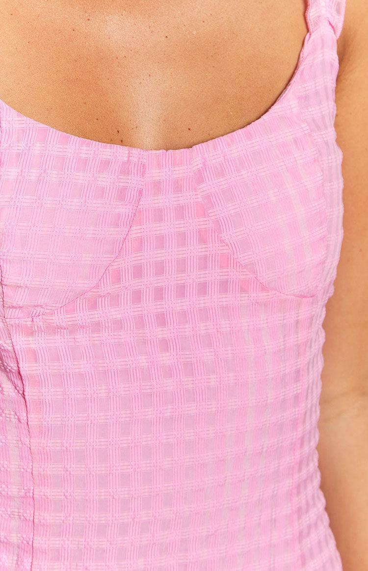 Jessie Pink Midi Dress Product Image