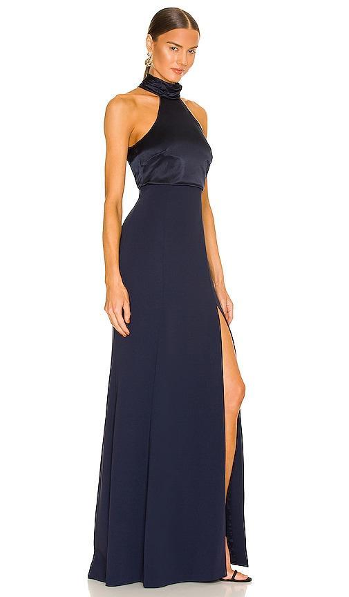 Womens Alexandra Turtleneck Halter Gown Product Image