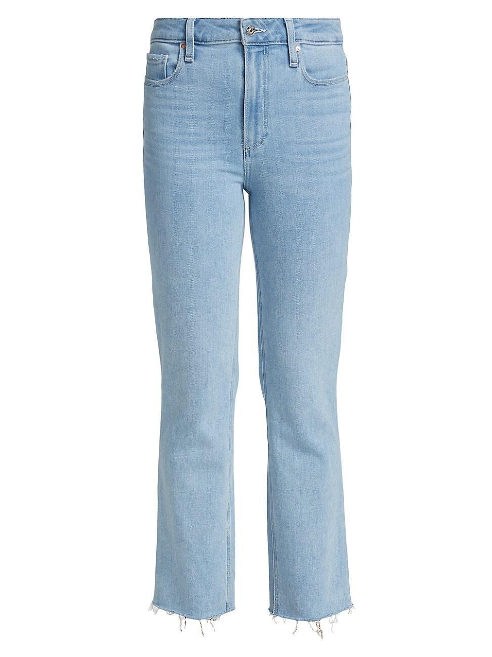 Paige Cindy High Rise Ankle Straight Jeans in Park Ave Product Image