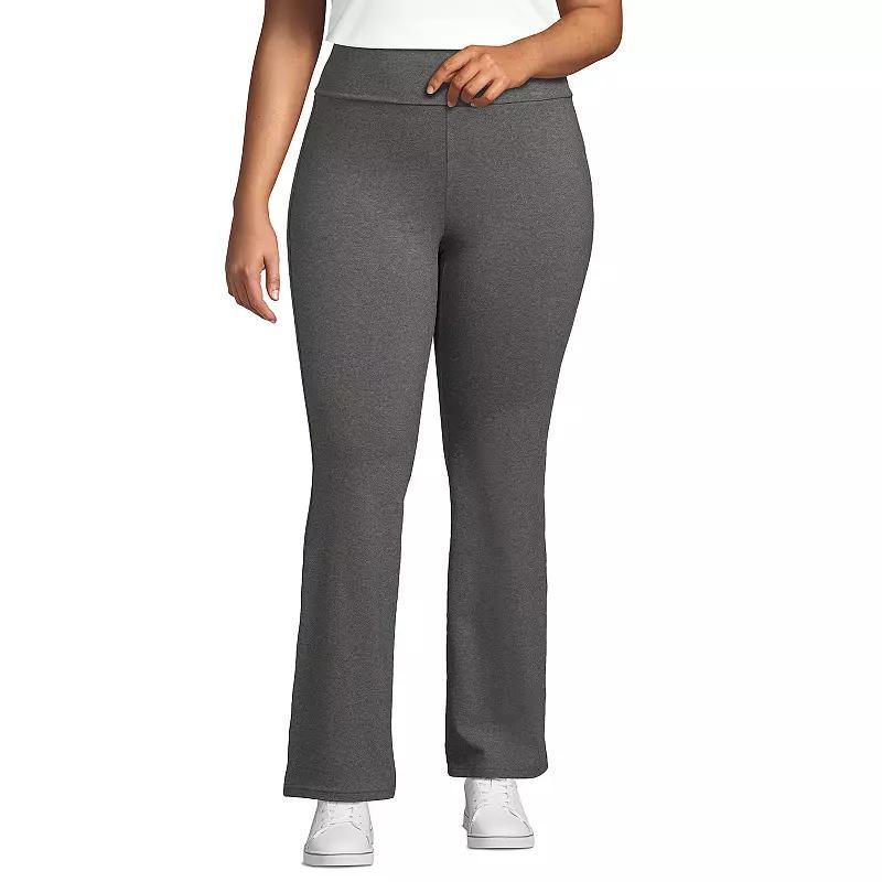 Plus Size Lands' End Starfish High-Rise Flare Pants, Women's, Size: 3XL, Grey Heather Product Image