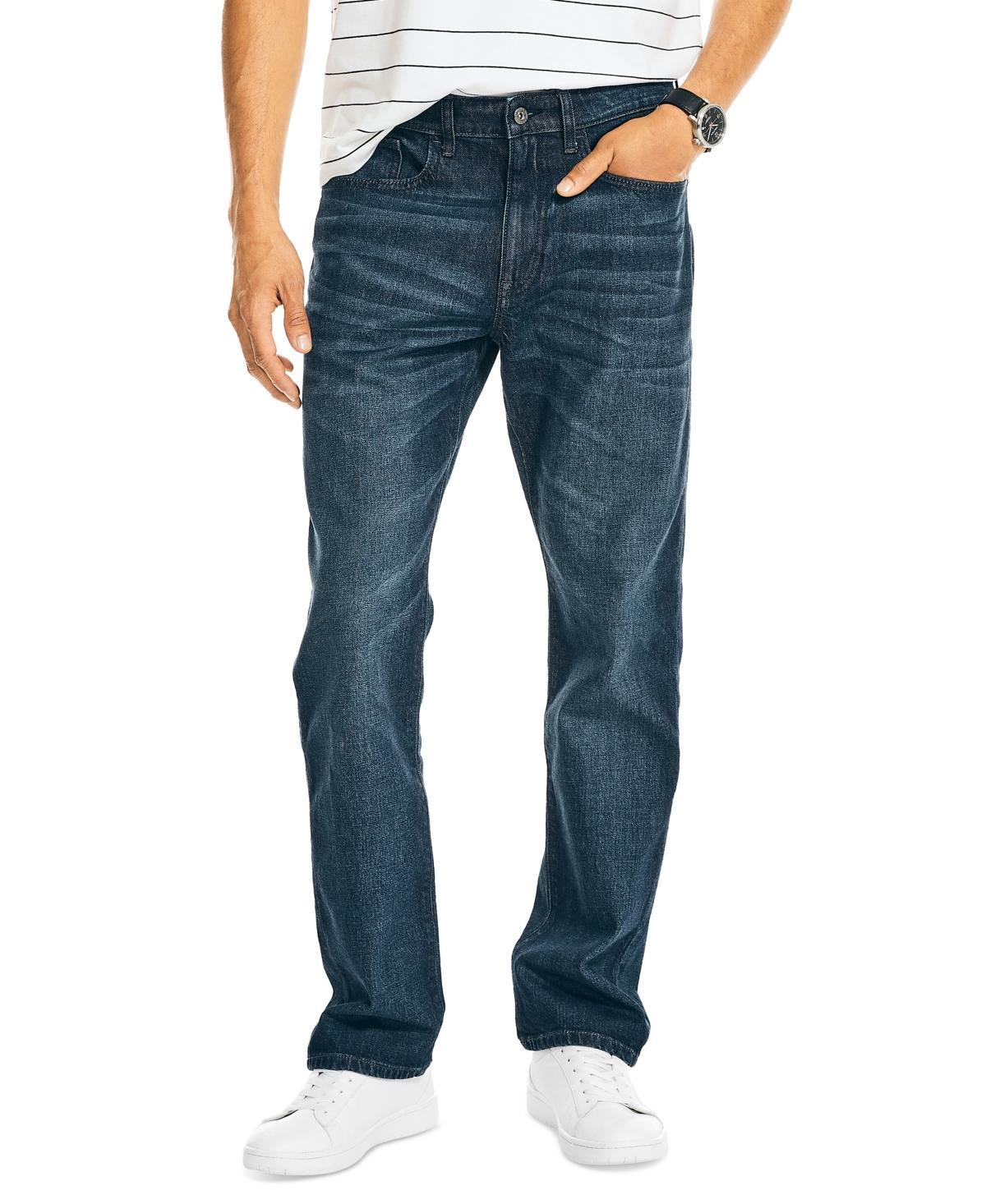 Nautica Mens Vintage Straight-Fit Stretch Denim 5-Pocket Jeans Product Image