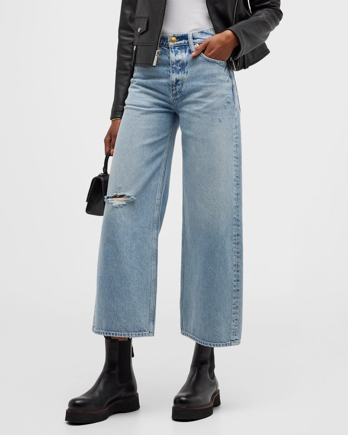 Andi High-Rise Wide Ankle Jeans Product Image