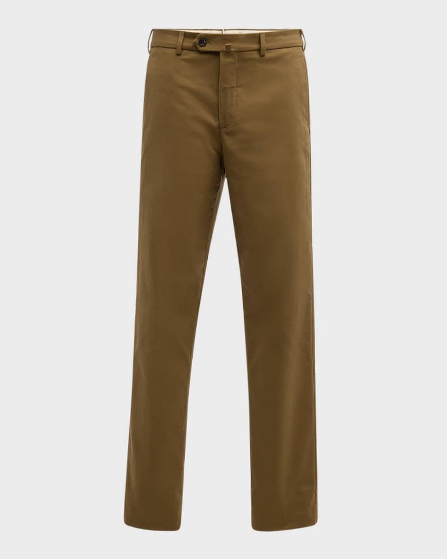 Mens Carlo Hyannis Straight Cotton Trousers Product Image