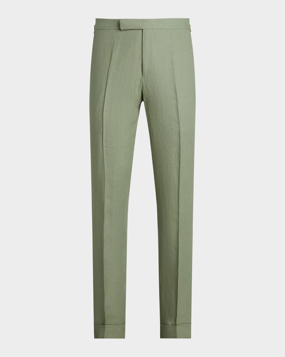 Mens Linen Suit Trousers Product Image