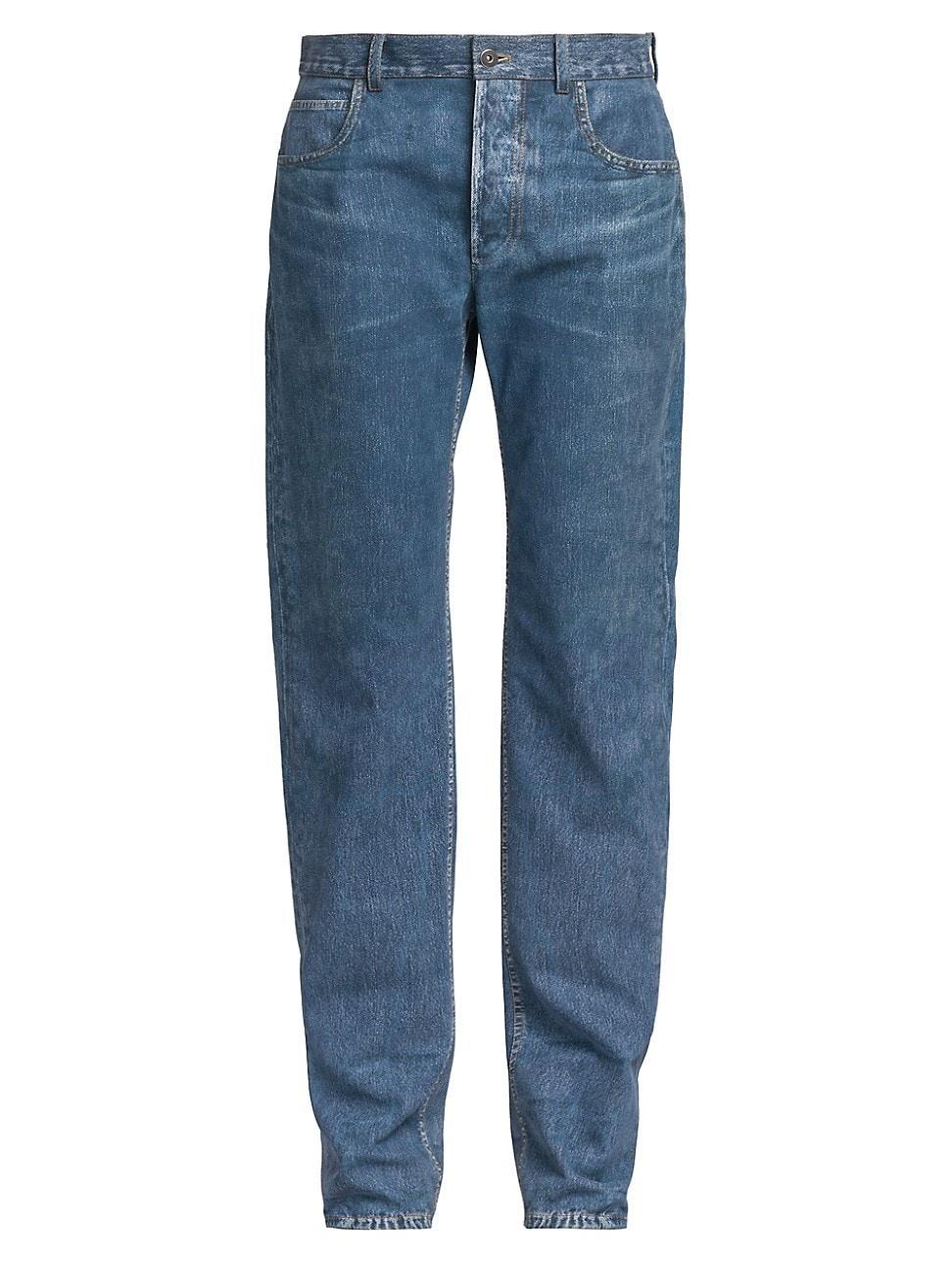 Womens Denim-Coated Leather Pants Size 0 Product Image