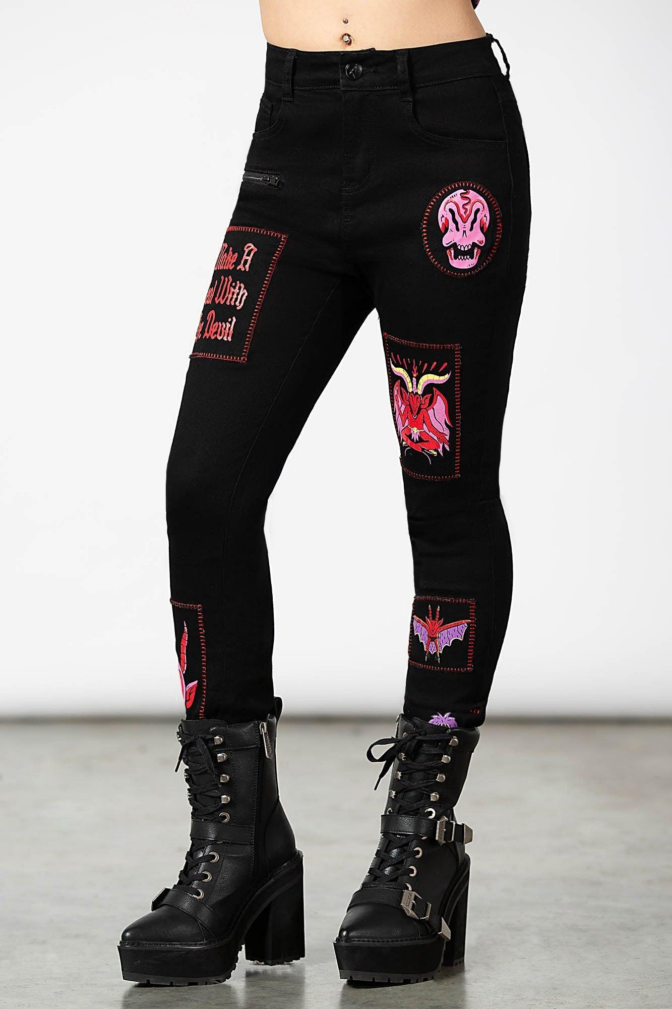 Dealer Patched Jeans - Resurrect Female Product Image
