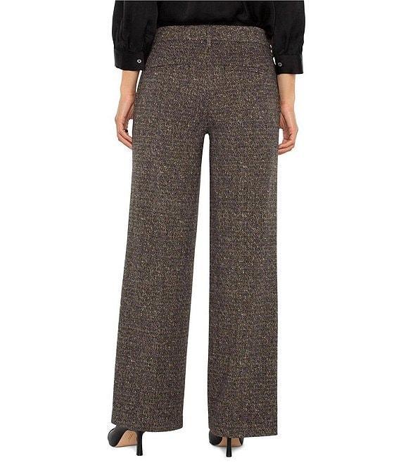 Liverpool Los Angeles Kelsey Herringbone Stretch Mid-Rise Wide Leg Trousers Product Image