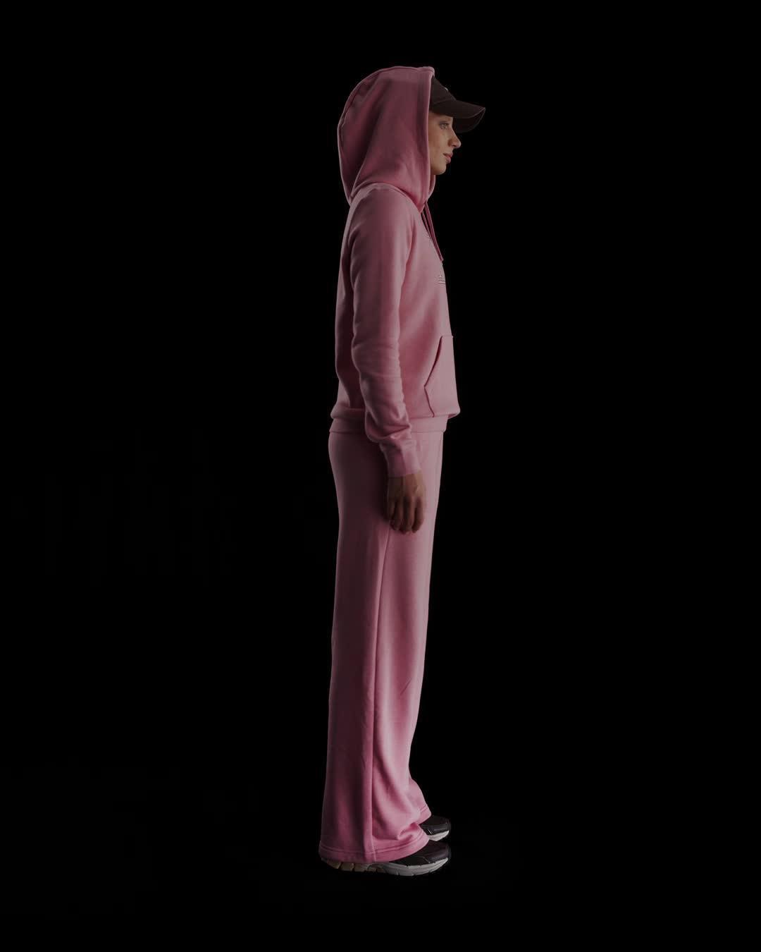 Nike Womens Sportswear Club Fleece Mid-Rise Wide-Leg Graphic Pants Product Image
