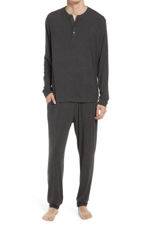 Eberjey Henry Long PJ Set Coastal Blue S Product Image