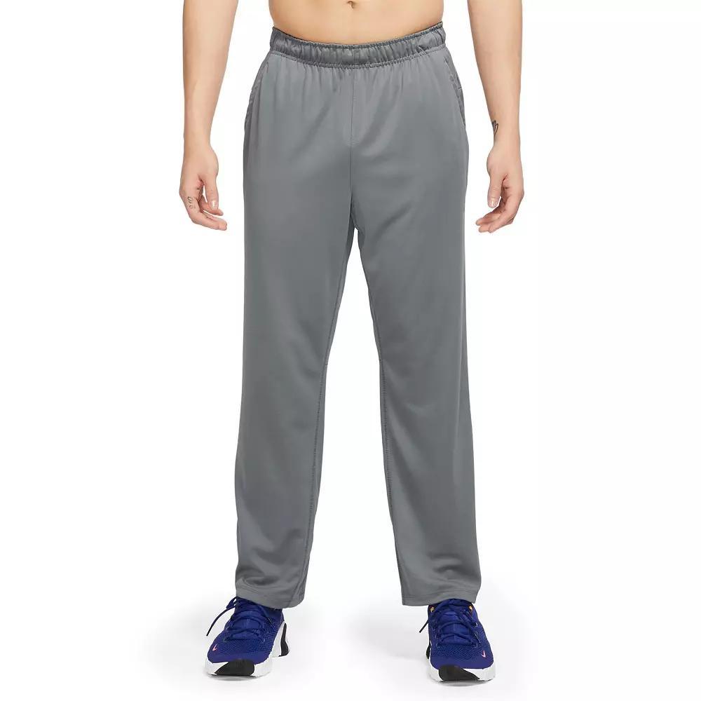 Men's Nike Totality Dri-FIT Open-Hem Versatile Pants, Size: Medium, Smoke Gray Black Product Image