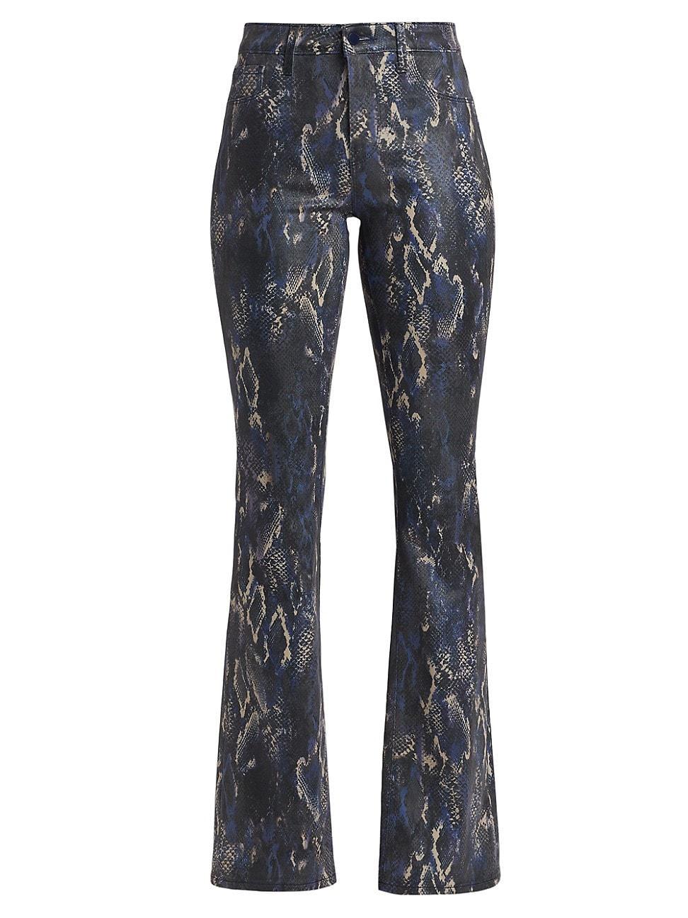 Womens Selma Snake High-Rise Sleek Baby Boot Jeans Product Image