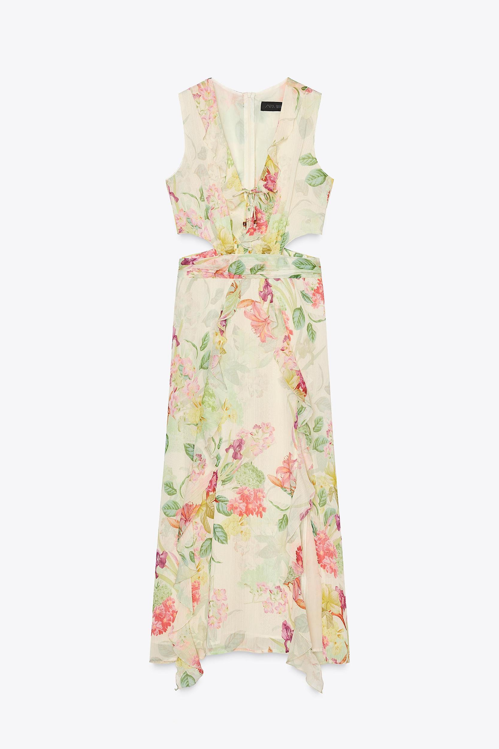 FLORAL PRINT CUT OUT DRESS Product Image