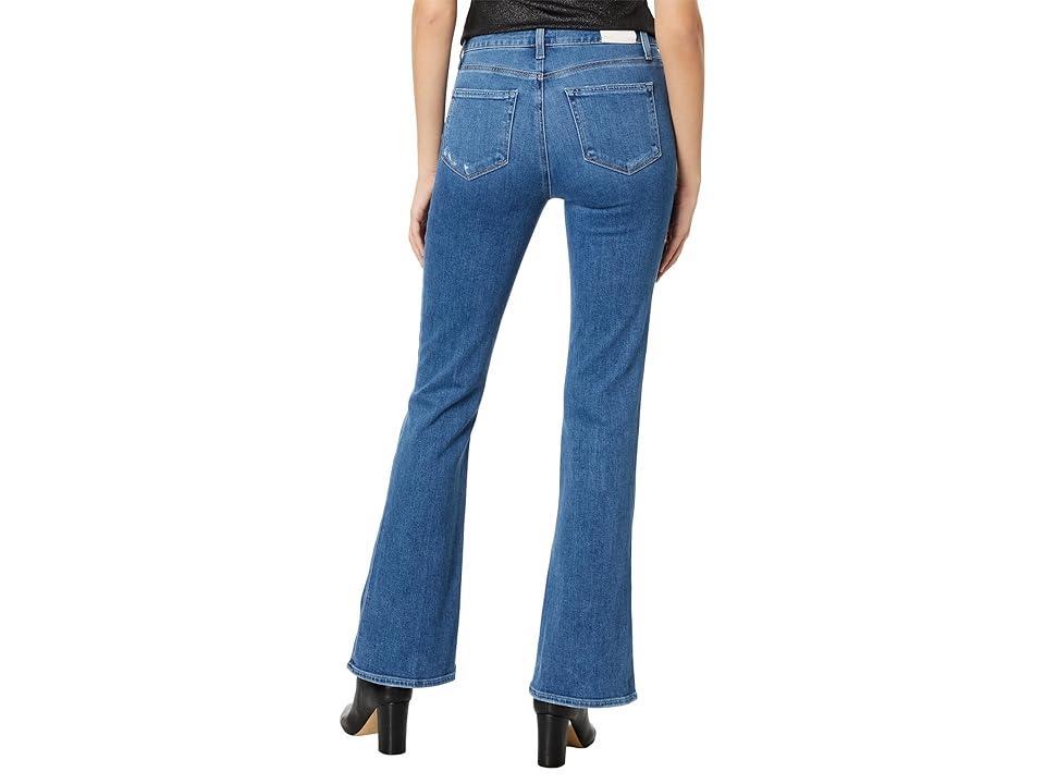 Paige Laurel Canyon High Rise Flare Jeans in Rock Show Distressed Product Image