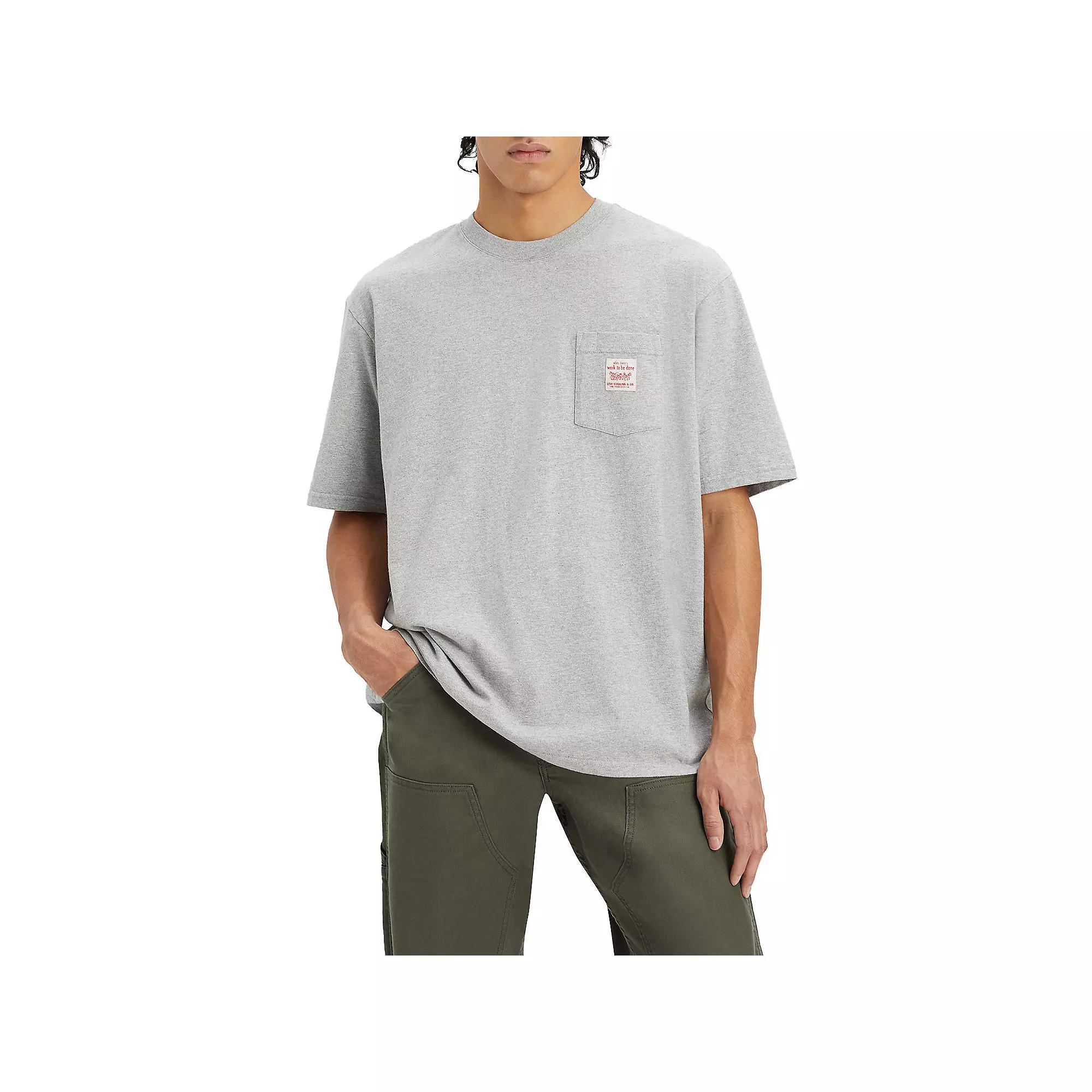 Men's Levi's® Short-Sleeve Workwear T-Shirt, Size: XL, Grey Product Image