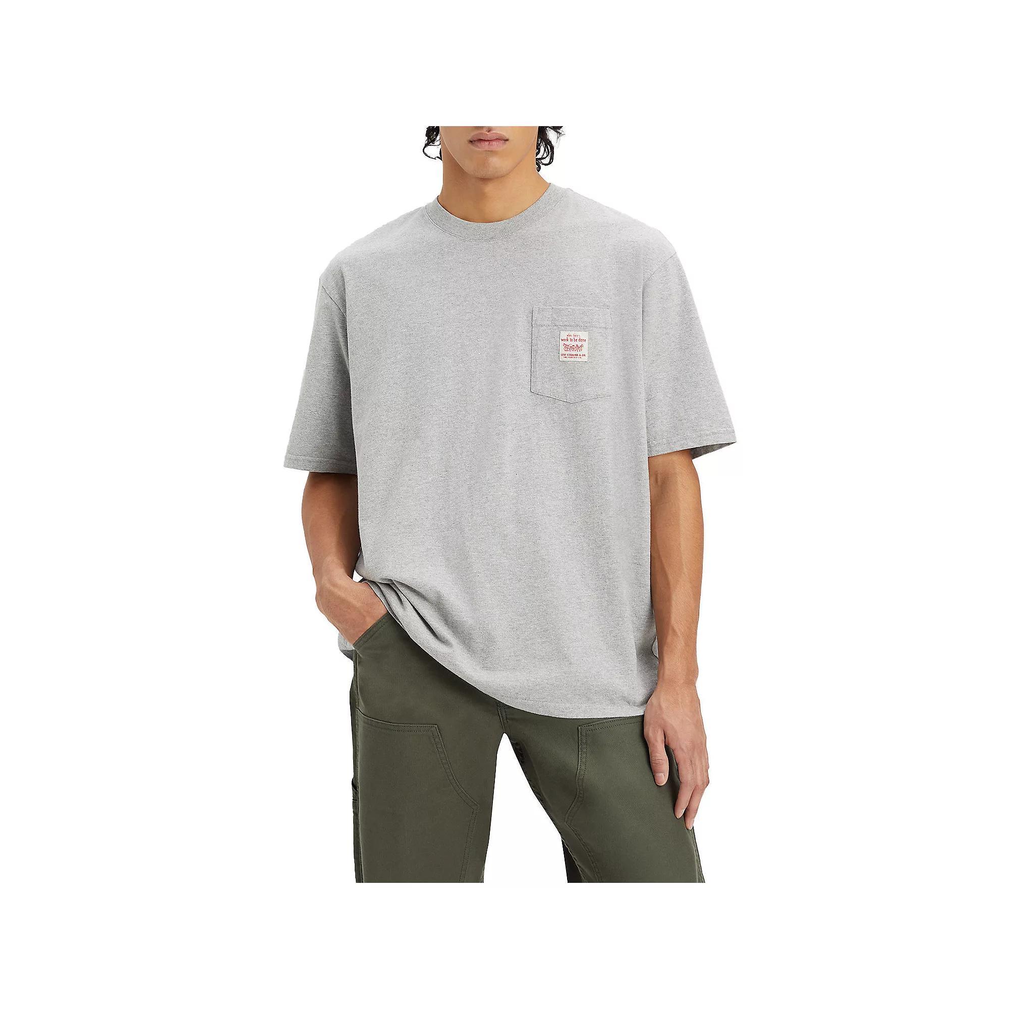 Men's Levi's® Short-Sleeve Workwear T-Shirt, Size: XL, Grey Product Image