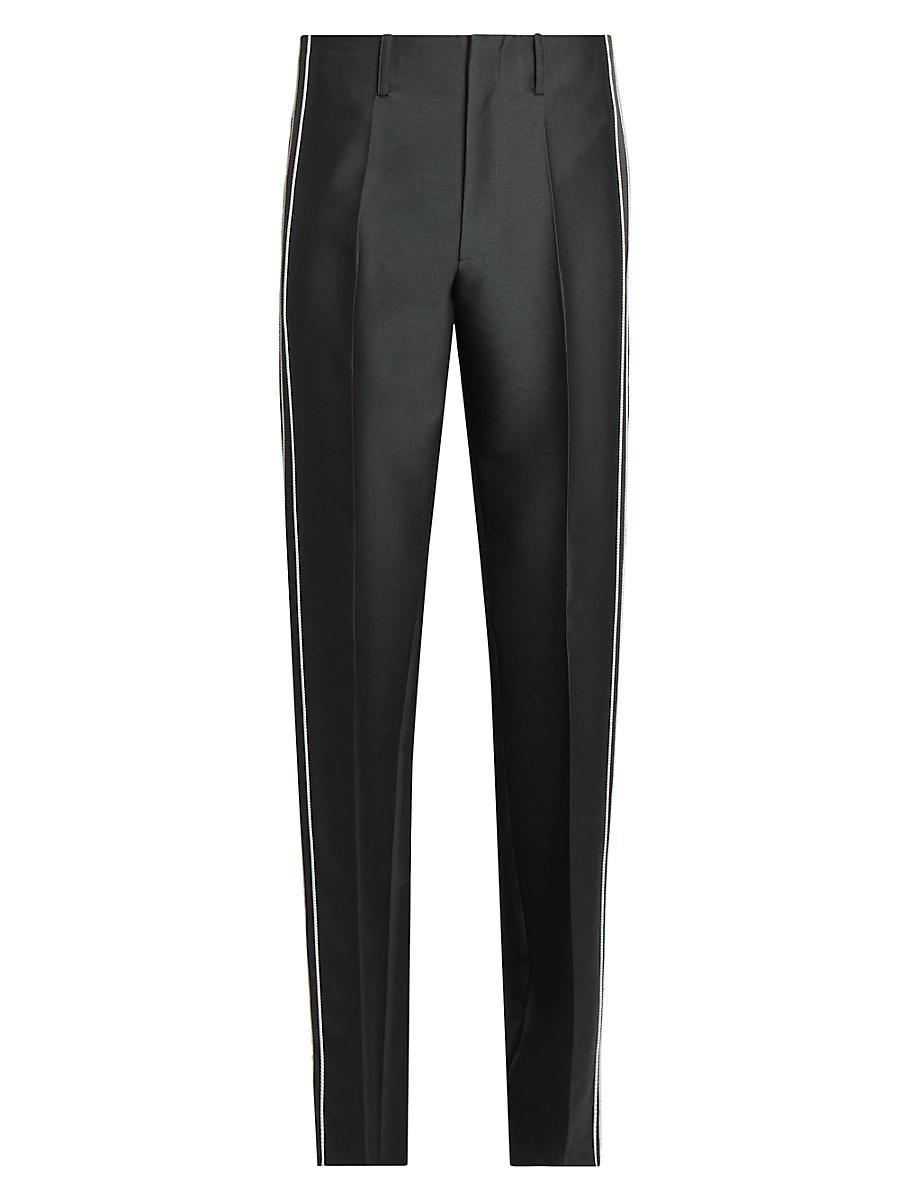 Mens Working Band Wool-Blend Suit Pants Product Image