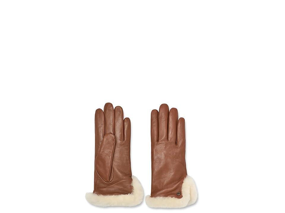 Leather & Shearling Vent Gloves Product Image