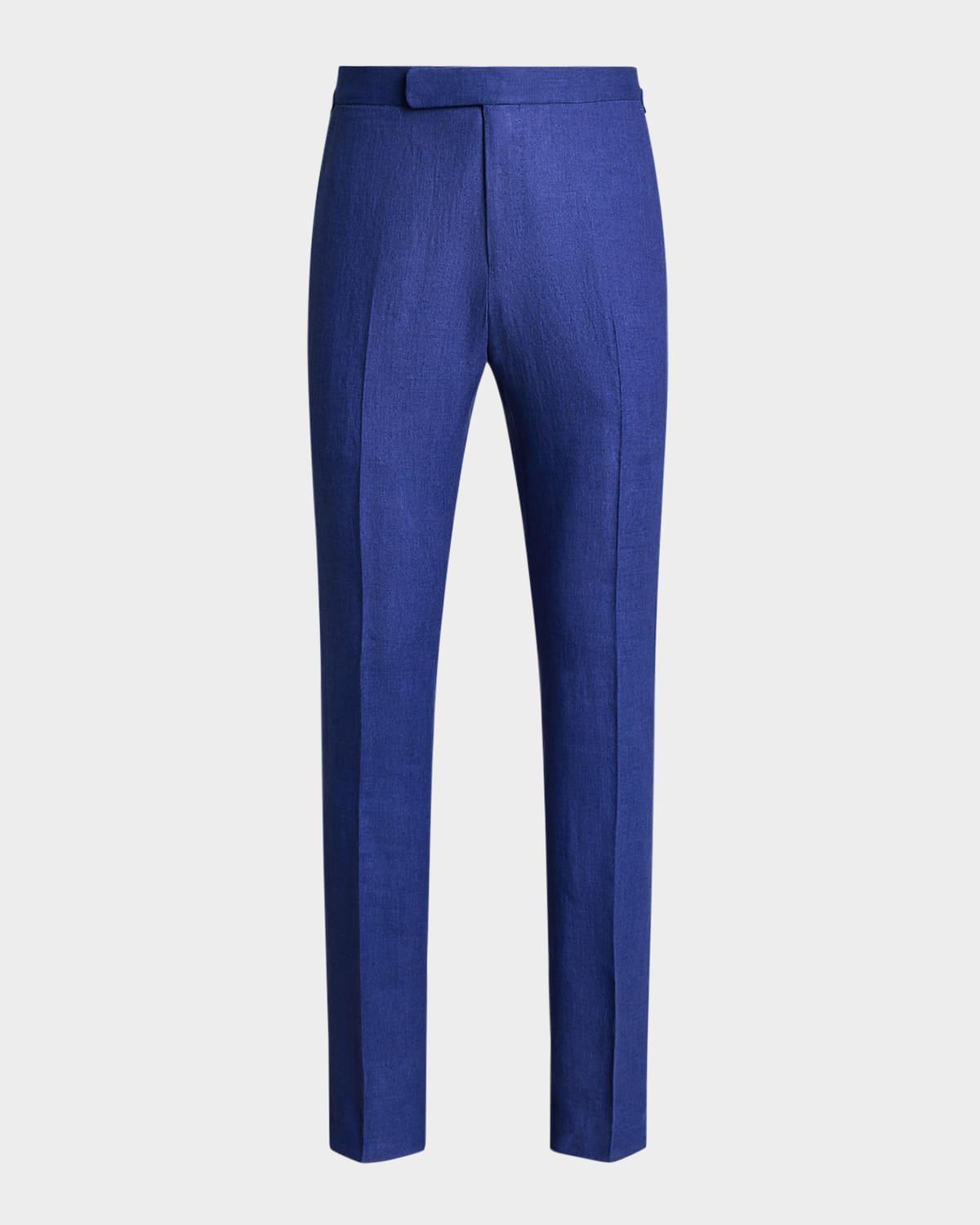 Mens Linen Suit Trousers Product Image