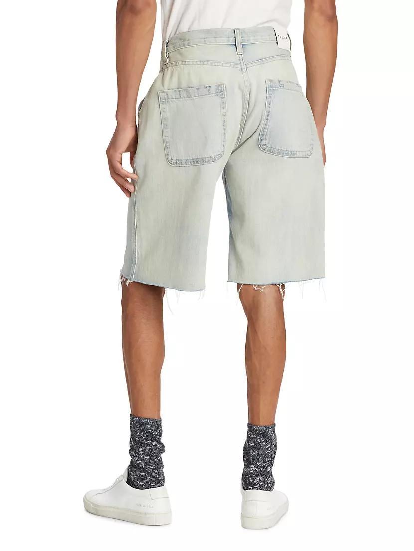 Skater Wide-Leg Denim Shorts Product Image