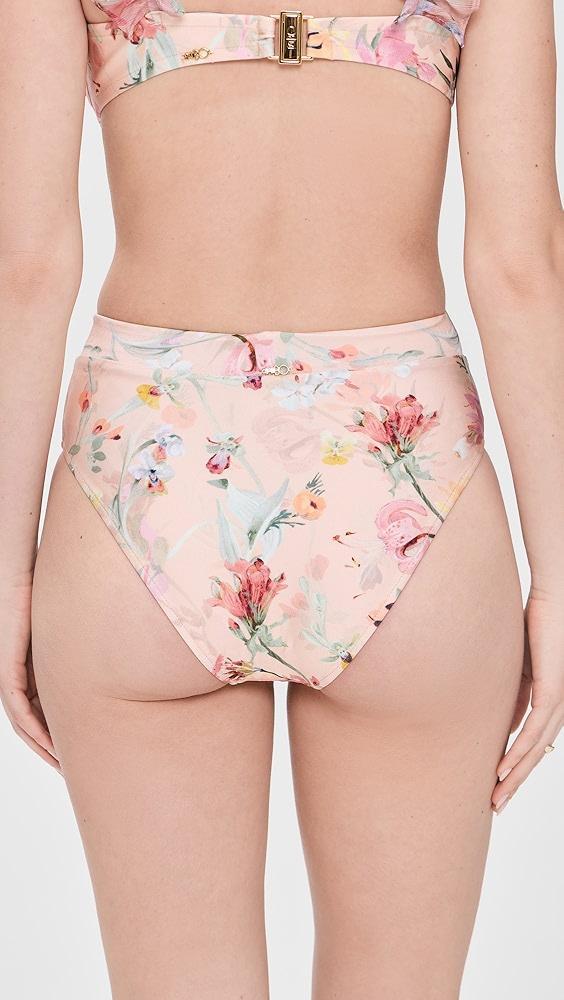 PatBO Lily Flower High Waist Bikini Bottoms | Shopbop Product Image