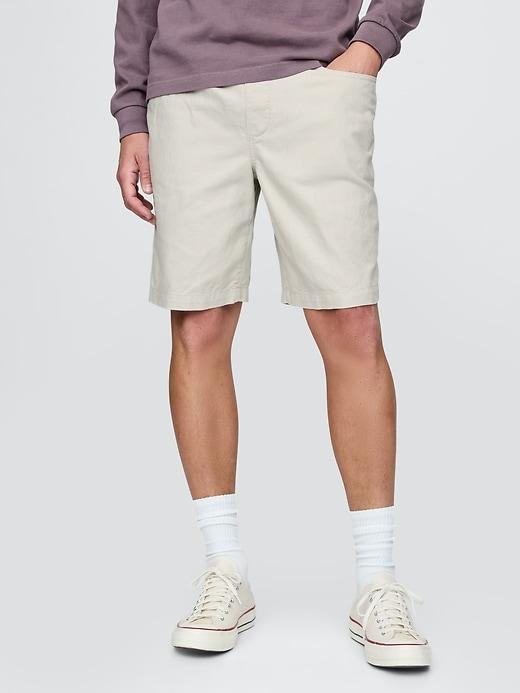 9" Linen-Cotton Easy Shorts Product Image