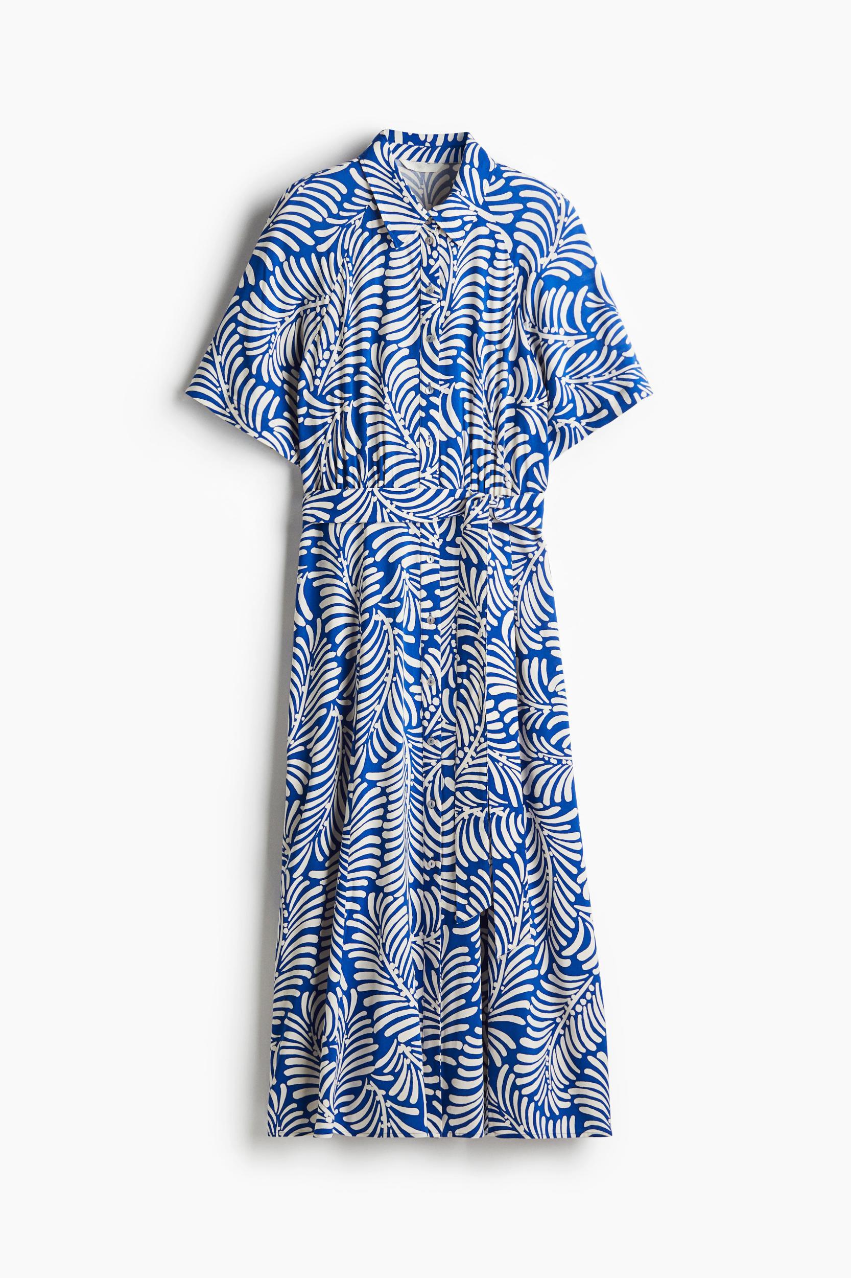 Tie-belt Shirt Dress Product Image
