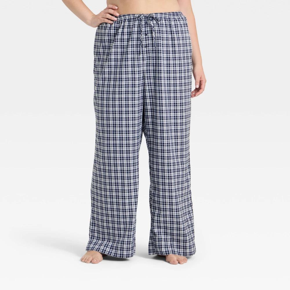 Women's Flannel Wide Leg Pajama Pants - Wild Fable™ Product Image