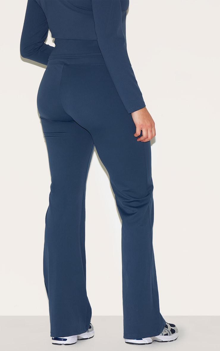 Midnight Blue Sculpt Straight Leg Yoga Pants Product Image