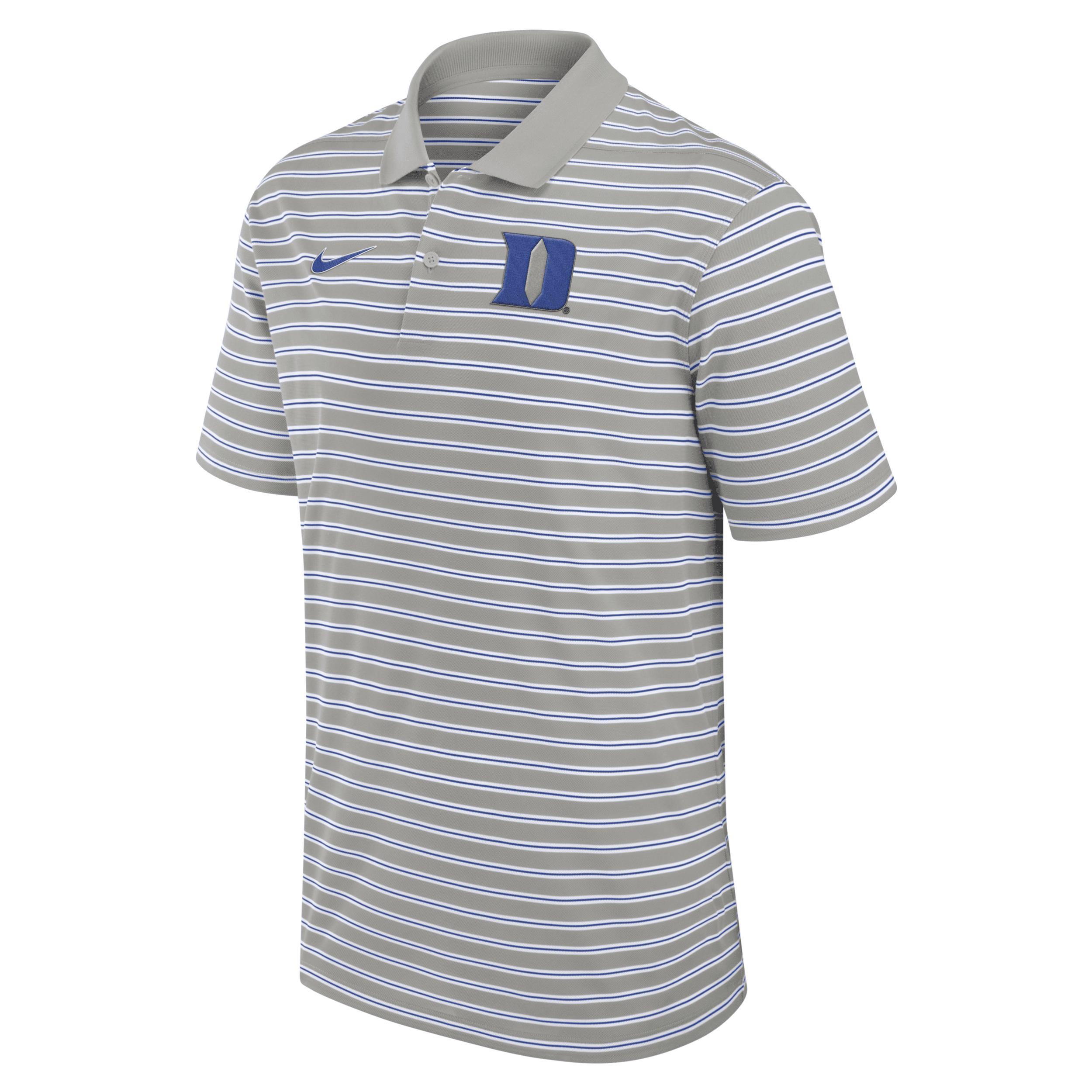 Men's Nike Pewter/White Kentucky Wildcats Primetime Victory Striped Performance Polo, Size: Small, Charco Product Image