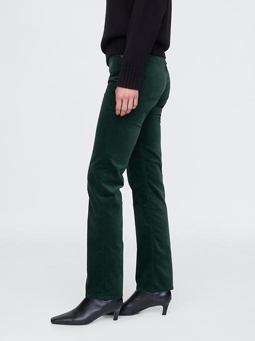 High Rise Velvet '90s Straight Pants Product Image