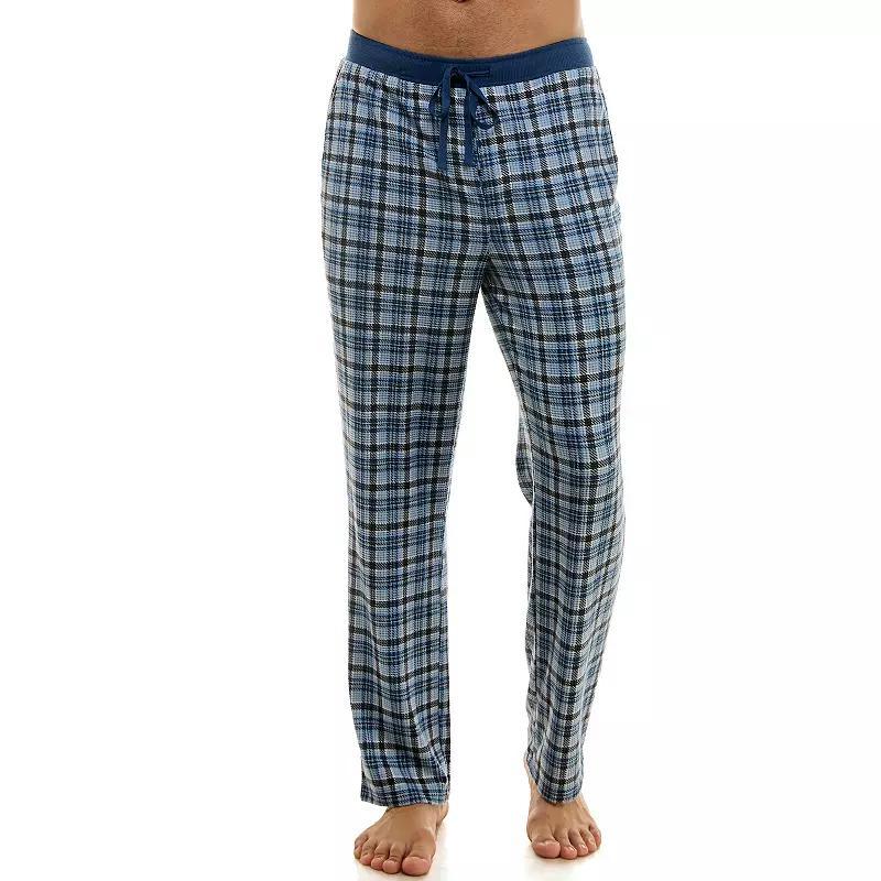 Men's Sonoma Goods For Life® Supersoft Brushed Waffle Weave Pajama Pants, Size: XL, Blue Shore Product Image